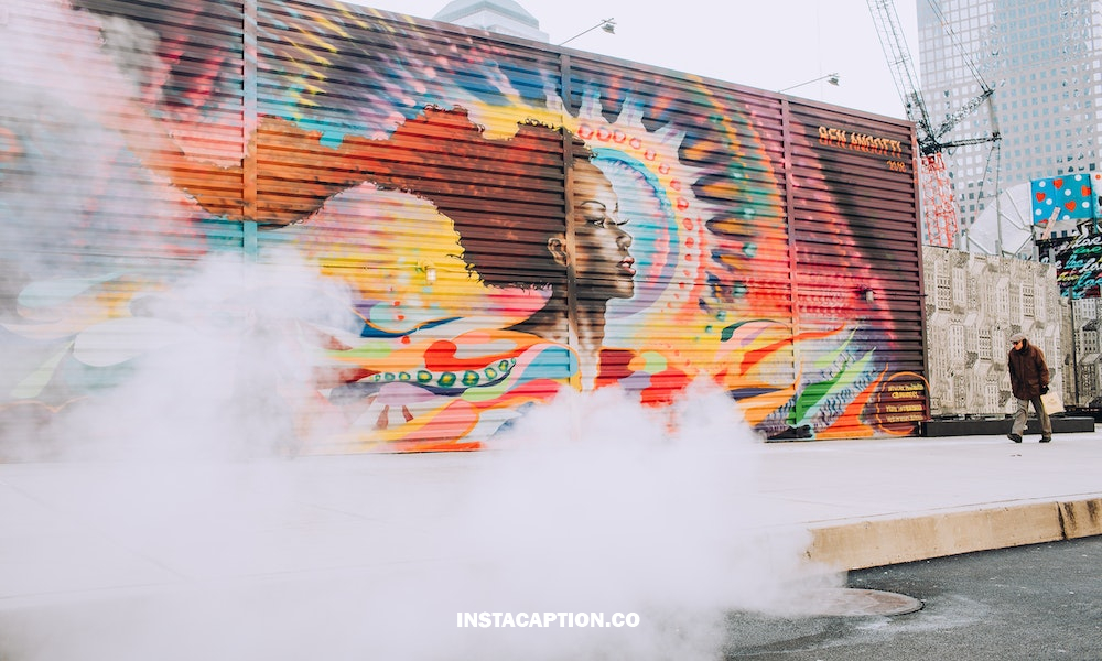 Mural Wall Captions For Instagram