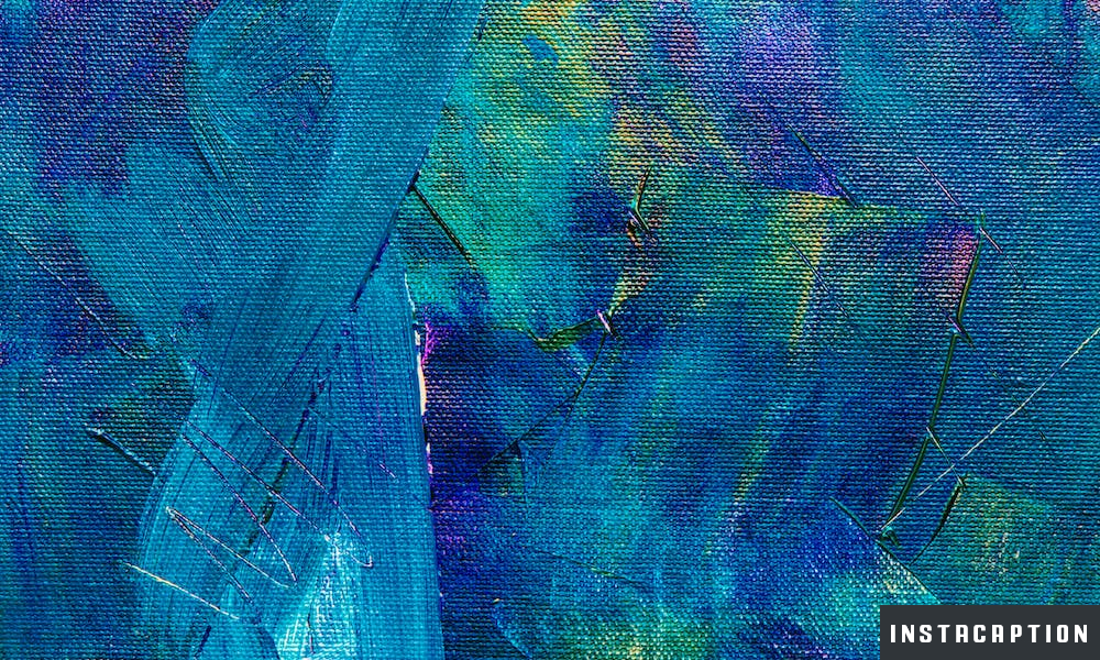 Blue Captions For Instagram