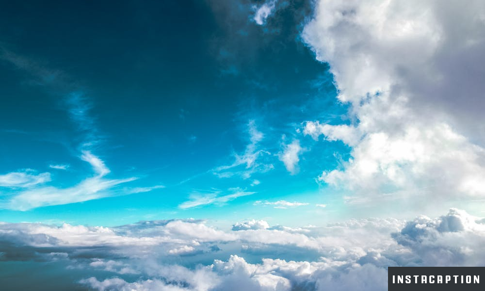 Blue Clouds Captions For Instagram